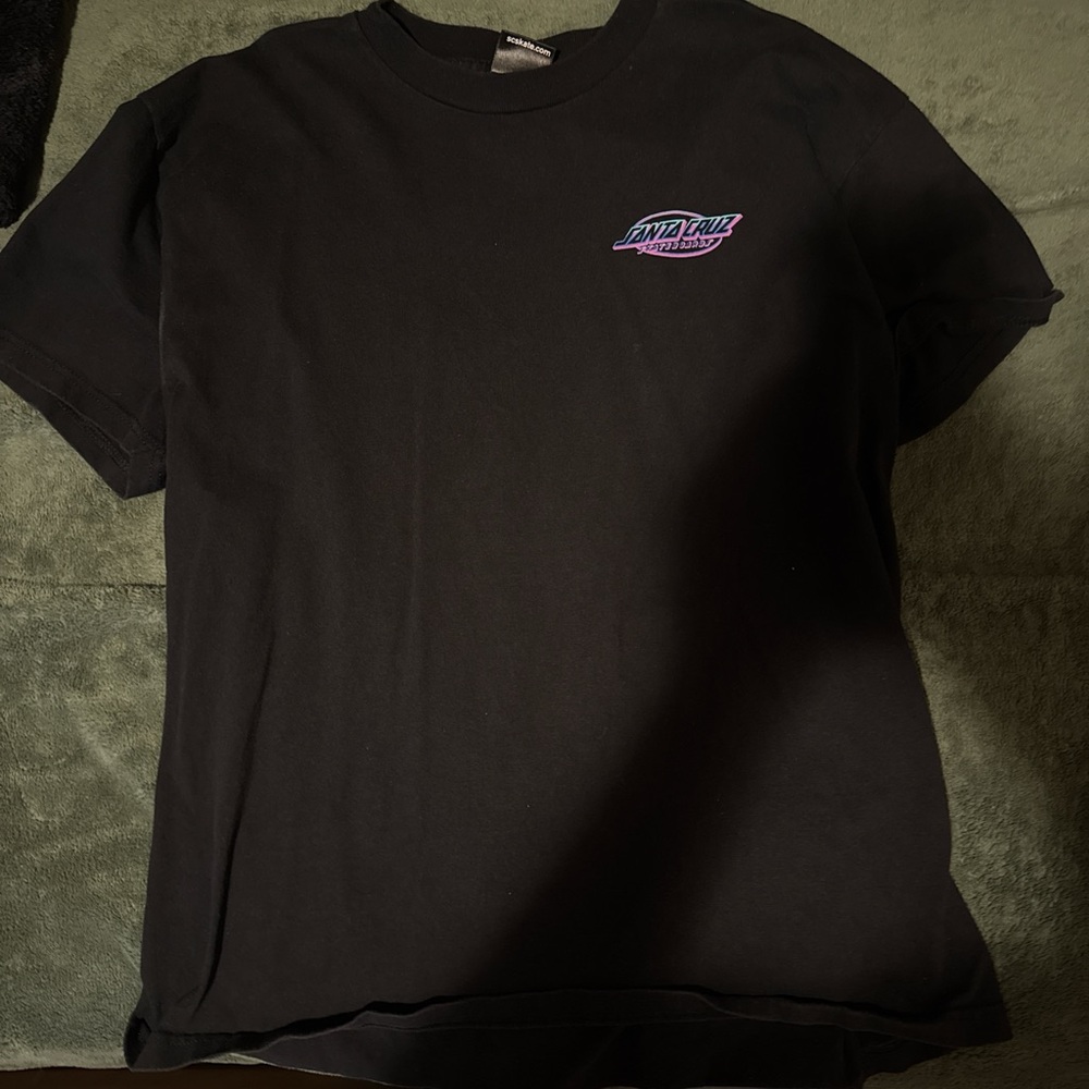 Santa Cruz Skateboards Black Short Sleeve Tee